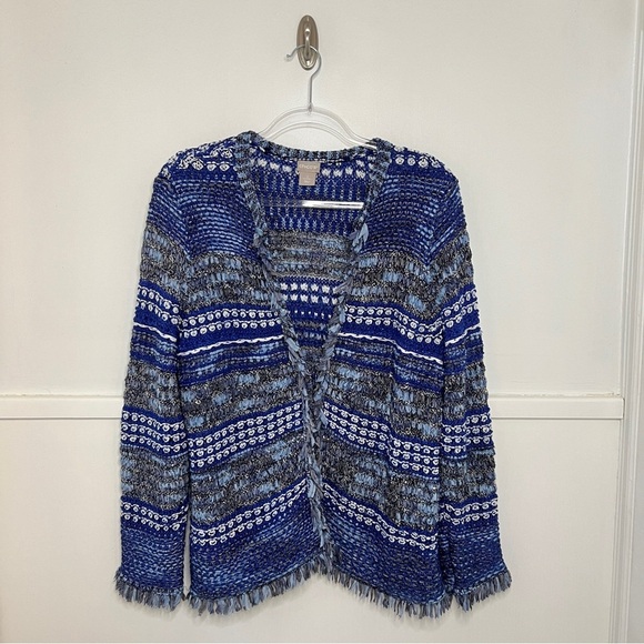 Chico's Structured Fringe Cardigan - Picture 9 of 14